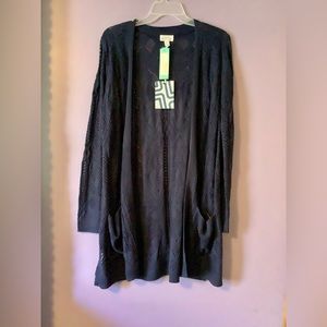 Market & Spruce Stitch Fix Pointelle Cardigan NWT.  Size Medium